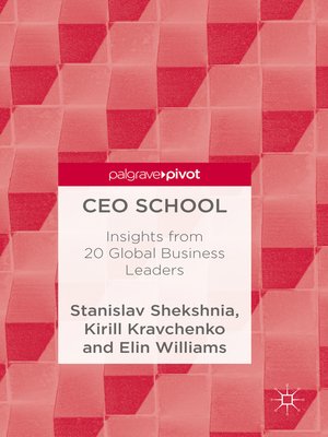 cover image of CEO School